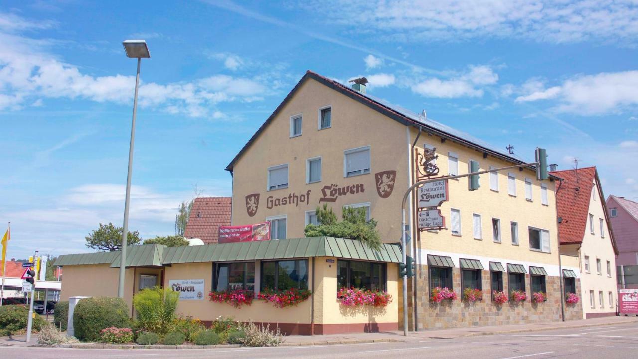 Hotel-Restaurant Und Gaestehaus Loewen Süßen Buitenkant foto